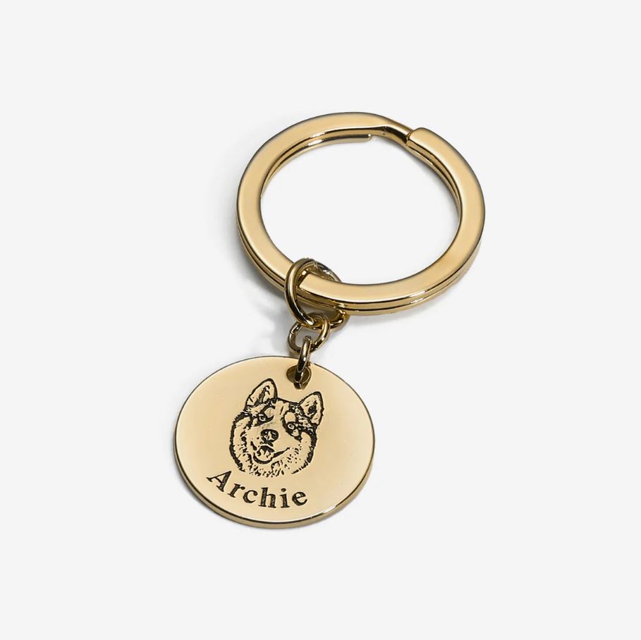 Porte clé visage d'animal