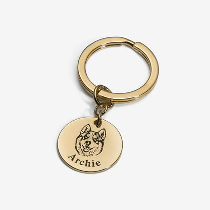 Porte clé visage d'animal