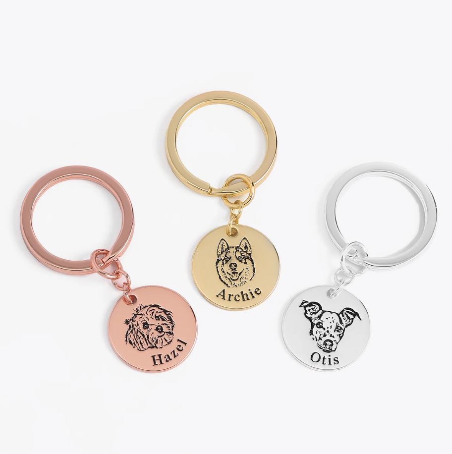 Porte clé visage d'animal